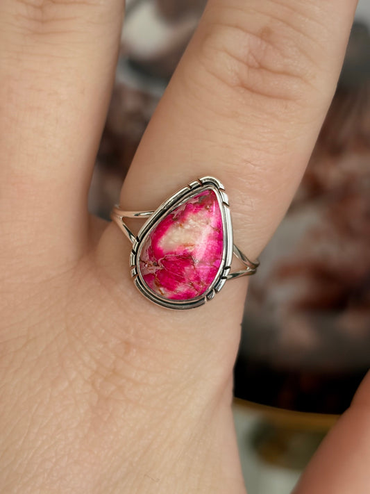 Pink Sea Sediment Ring - Size 8