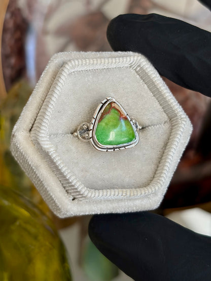 Green Sea Sediment Ring - Size 6