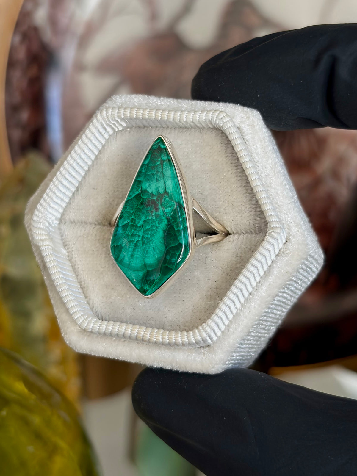 Malachite Ring - Size 9