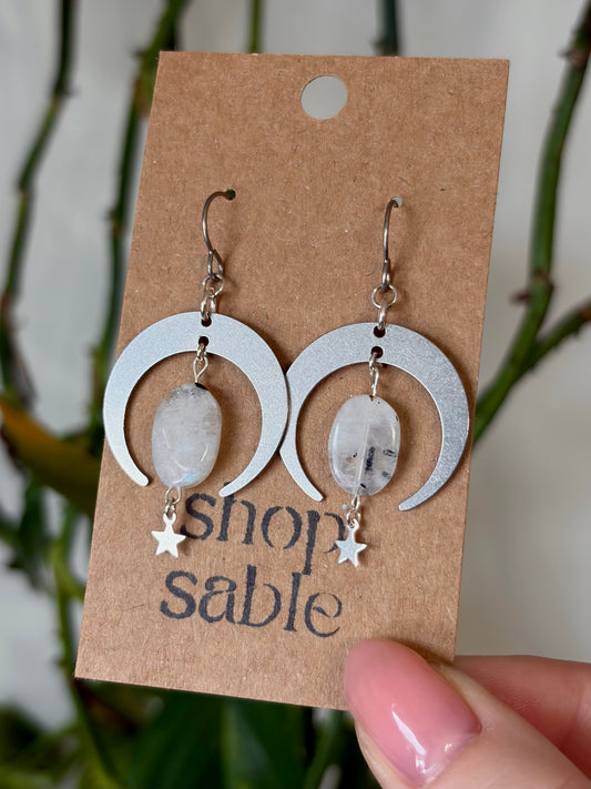 Liminal Moonstone Earrings