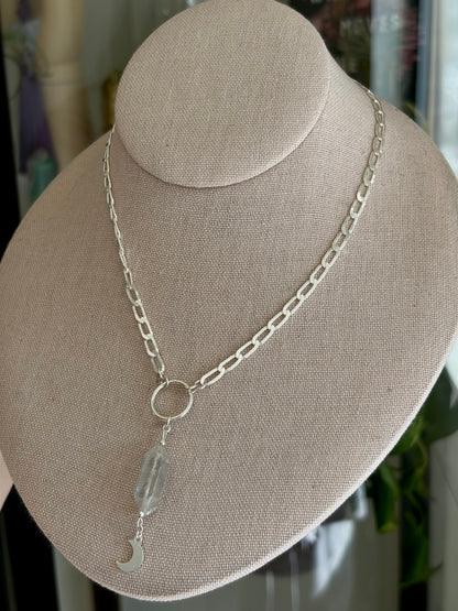 Herkimer Diamond O Ring Necklace