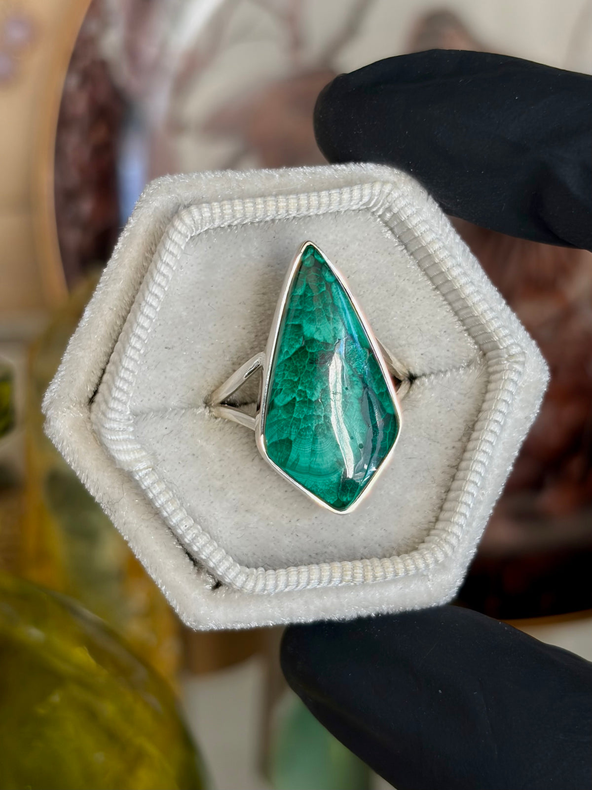 Malachite Ring - Size 9