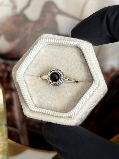 Black Onyx Ring - Size 6
