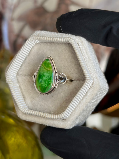 Green Sea Sediment Ring - Size 7