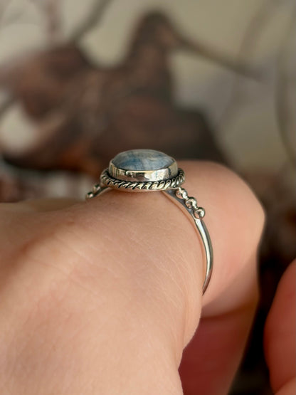 Blue Scheelite Ring - Size 8