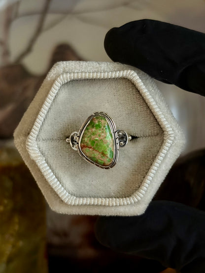 Green Sea Sediment Ring - Size 6