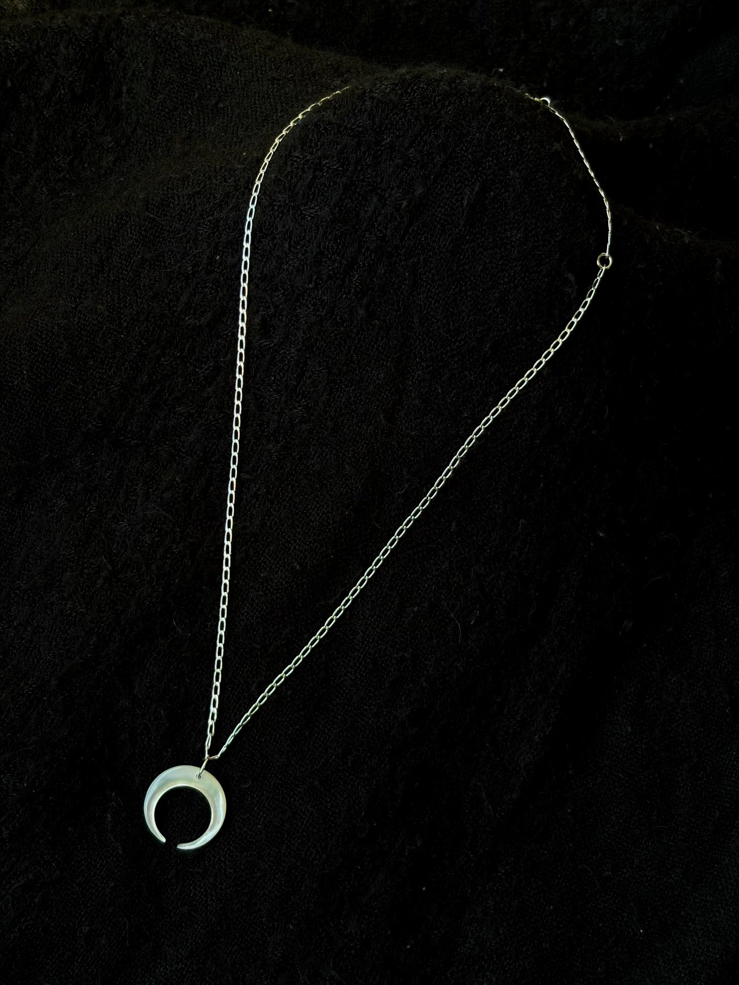 Mother of Pearl Crescent Necklace