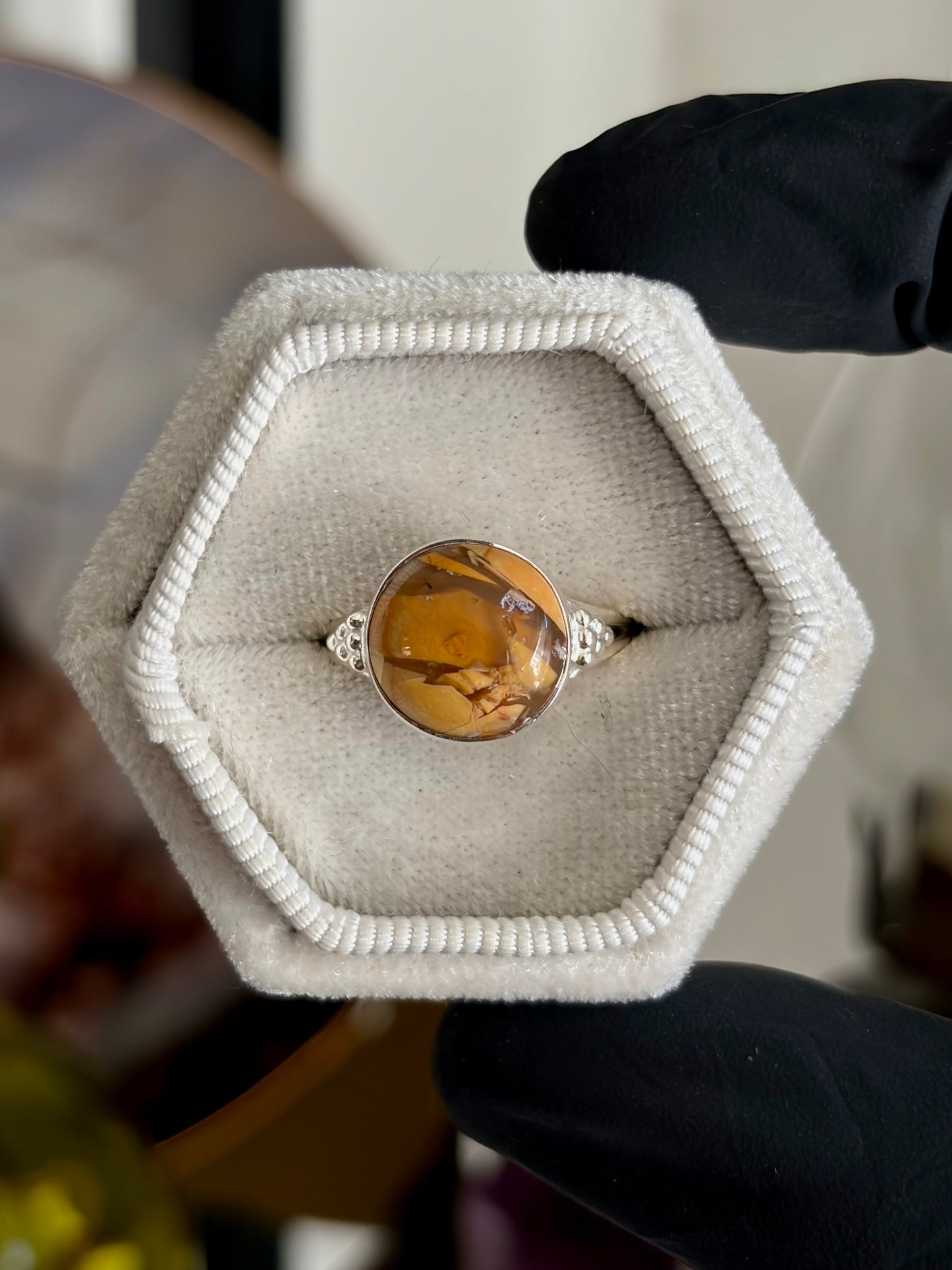 Brecciated Mookaite Ring - Size 7