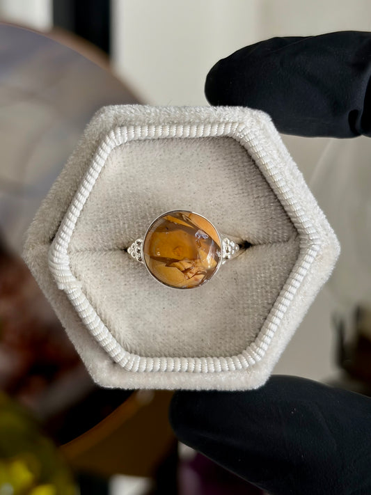 Brecciated Mookaite Ring - Size 7