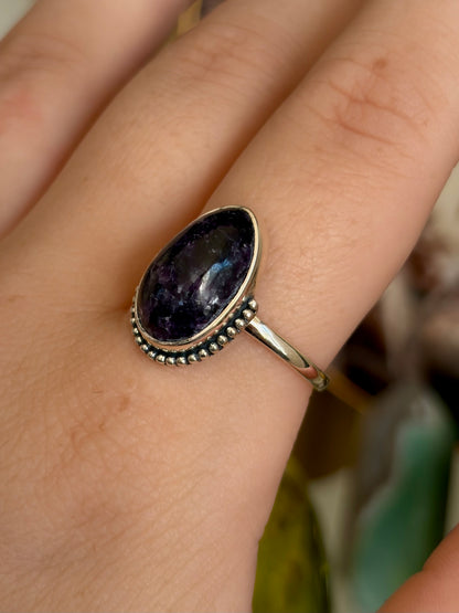 Lepidolite Ring - Size 9