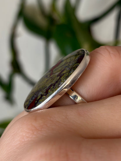 Dragon Blood Jasper Ring - Adjustable