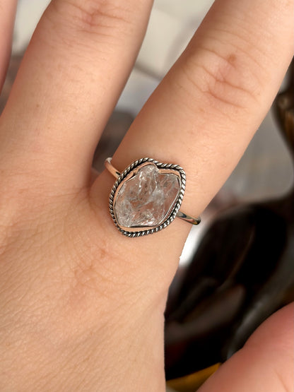 Herkimer Diamond Ring - Size 9