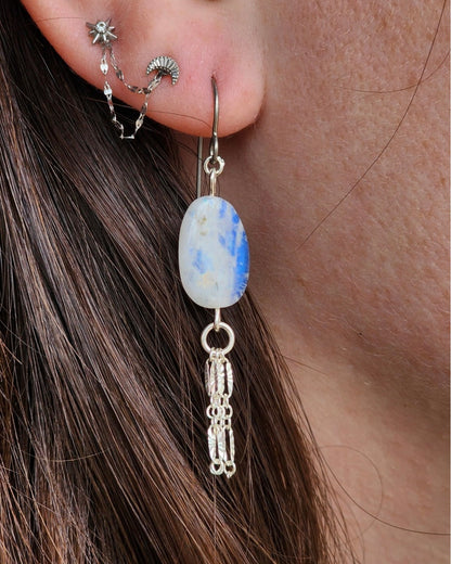 Ripple Moonstone Earrings