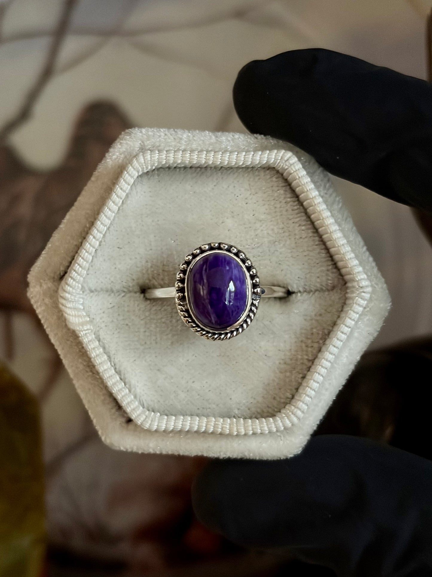 Charoite Ring - Size 8
