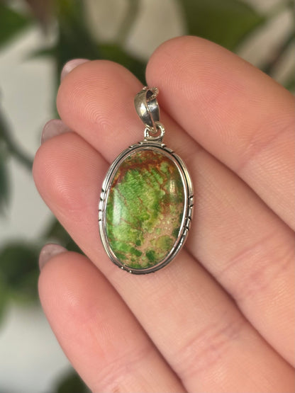 Green Sea Sediment Necklace