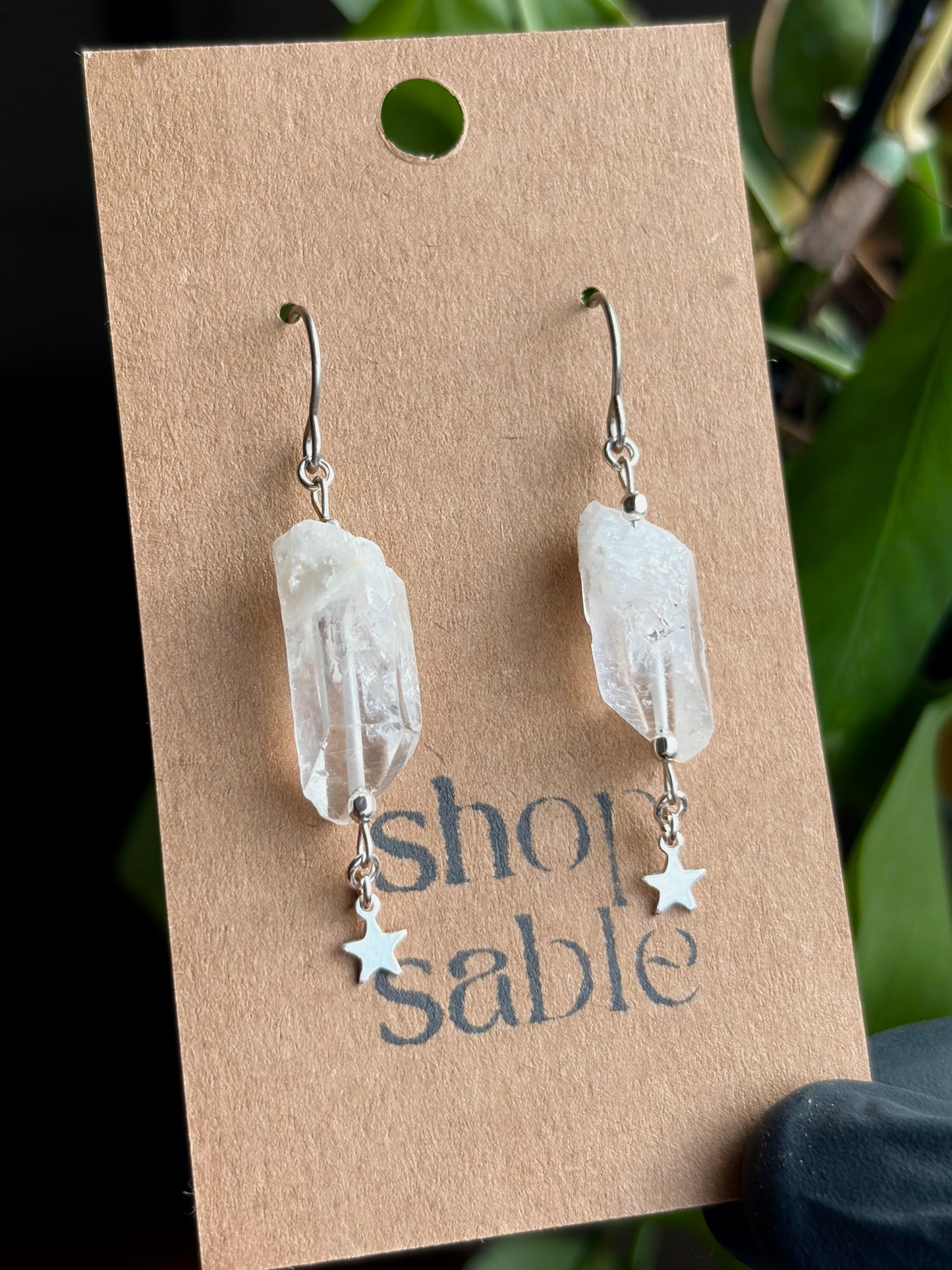 Prism Quartz Earrings