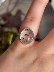 Sagenitic Quartz Ring - Size 6
