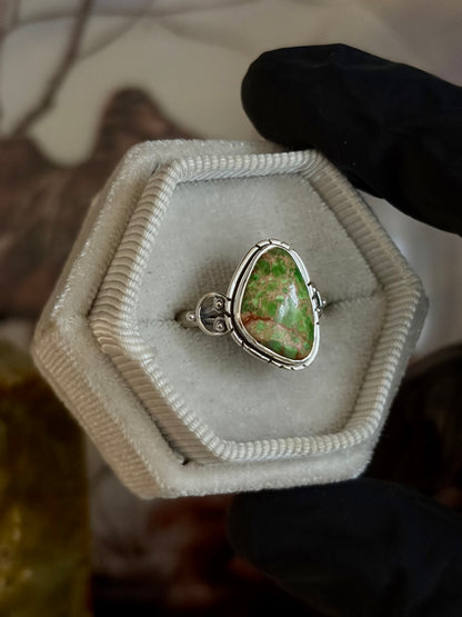 Green Sea Sediment Ring - Size 6