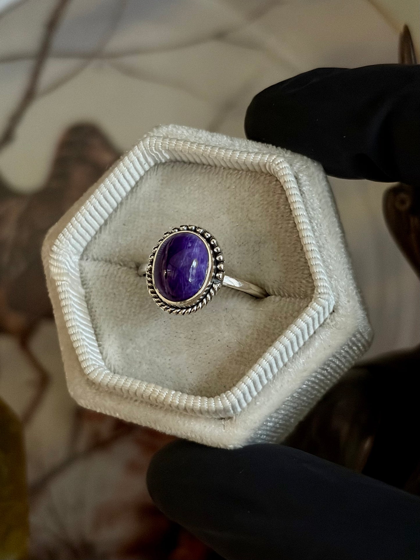 Charoite Ring - Size 8