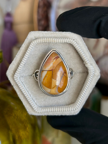 Brecciated Mookaite Ring - Size 10
