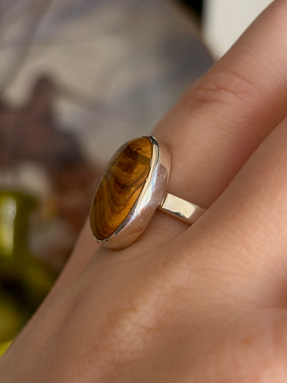 Picture Jasper Ring - Size 7