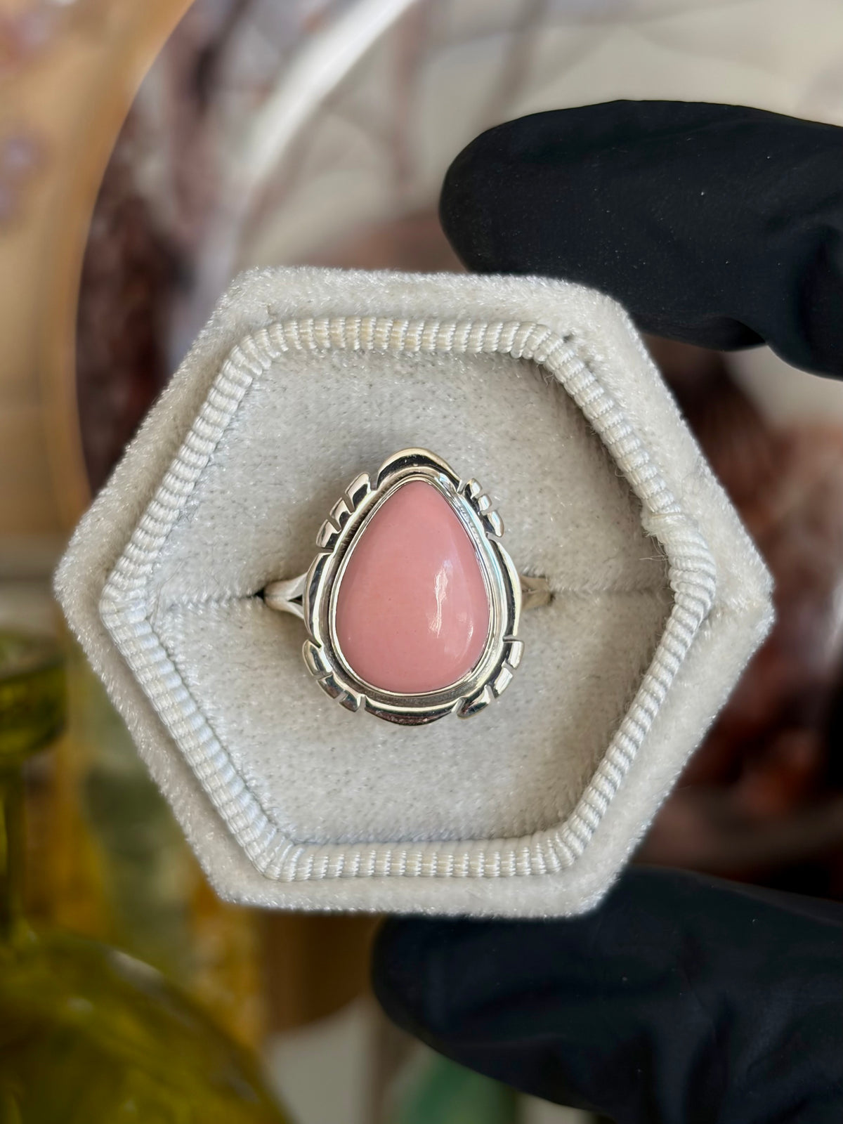 Pink Opal Ring - Size 8