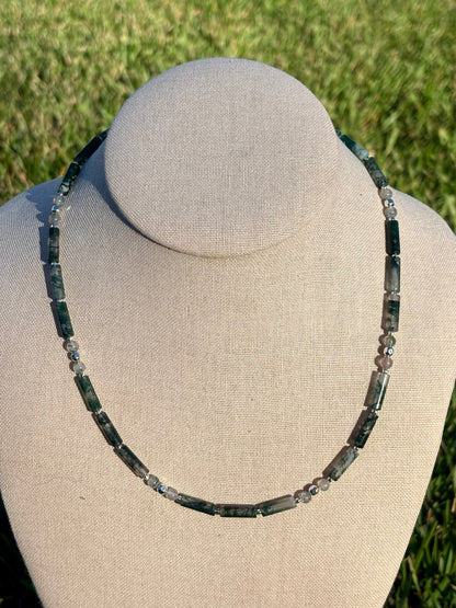 Treeline Moss Agate Necklace
