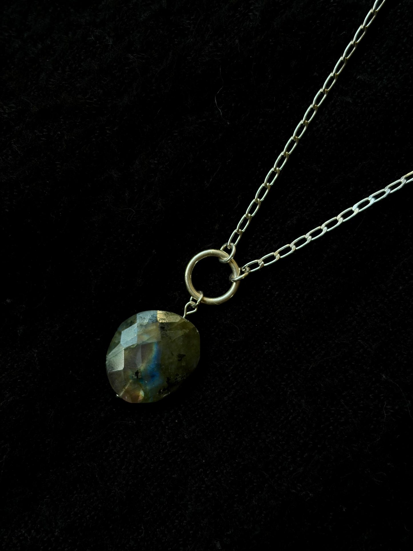 Labradorite O-Ring Necklace