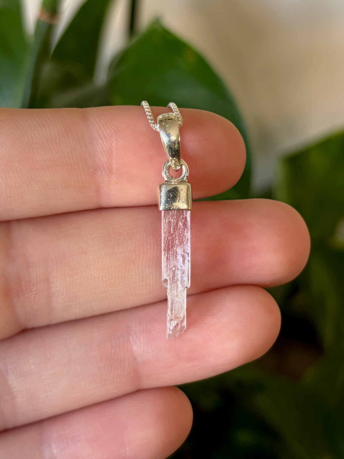 Kunzite Point Necklace