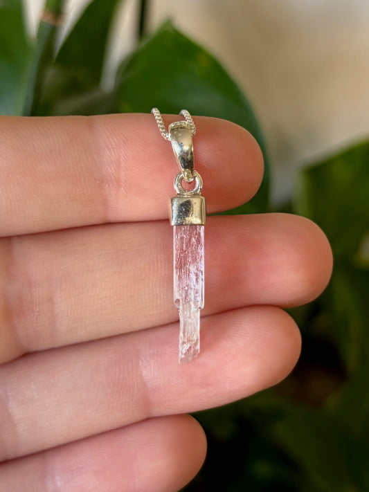 Kunzite Point Necklace