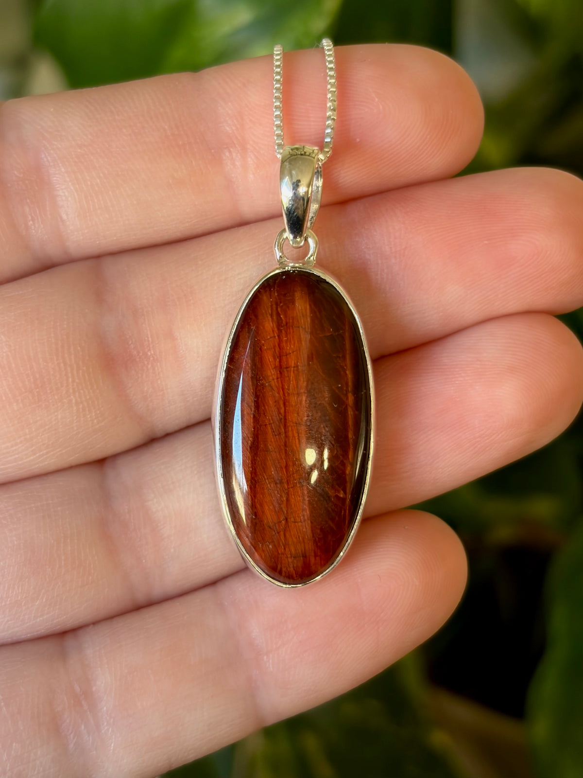 Red Tigers Eye Necklace
