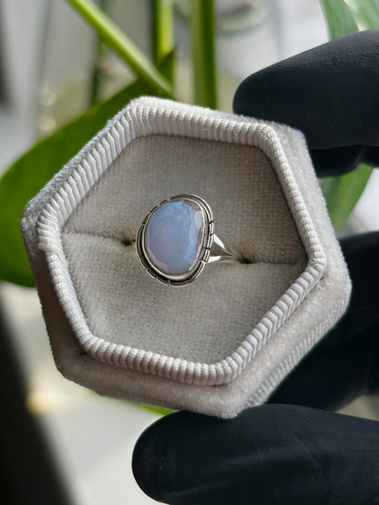 Blue Chalcedony Ring - Size 5