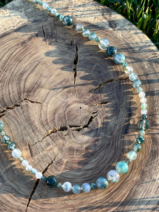 Grove Moss Agate Necklace