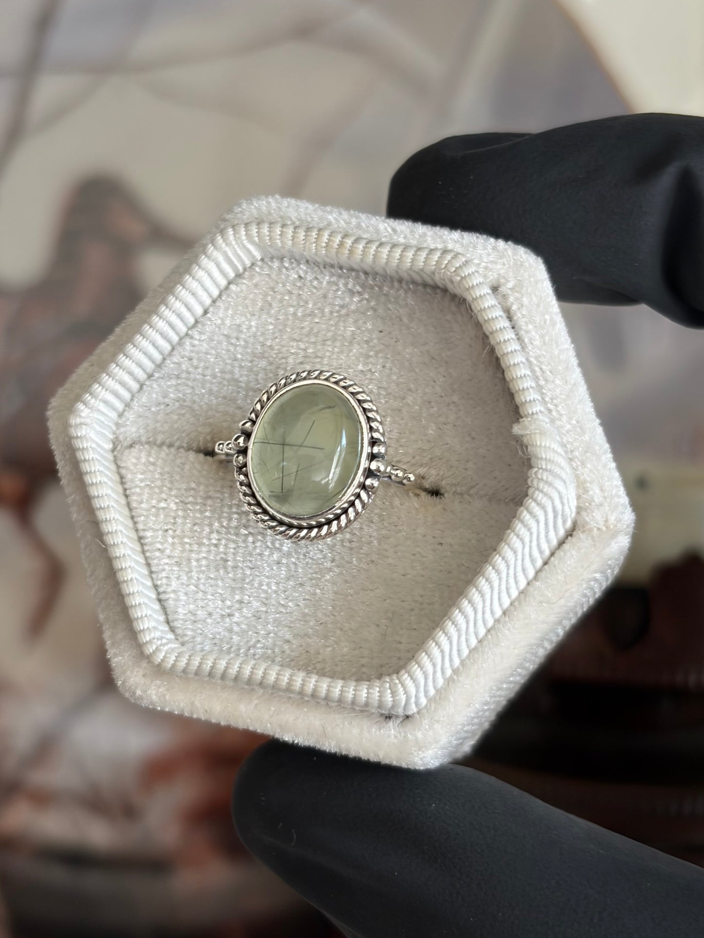 Prehnite Ring - Size 7