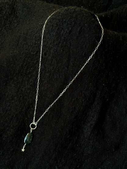 Kyanite O-Ring Necklace