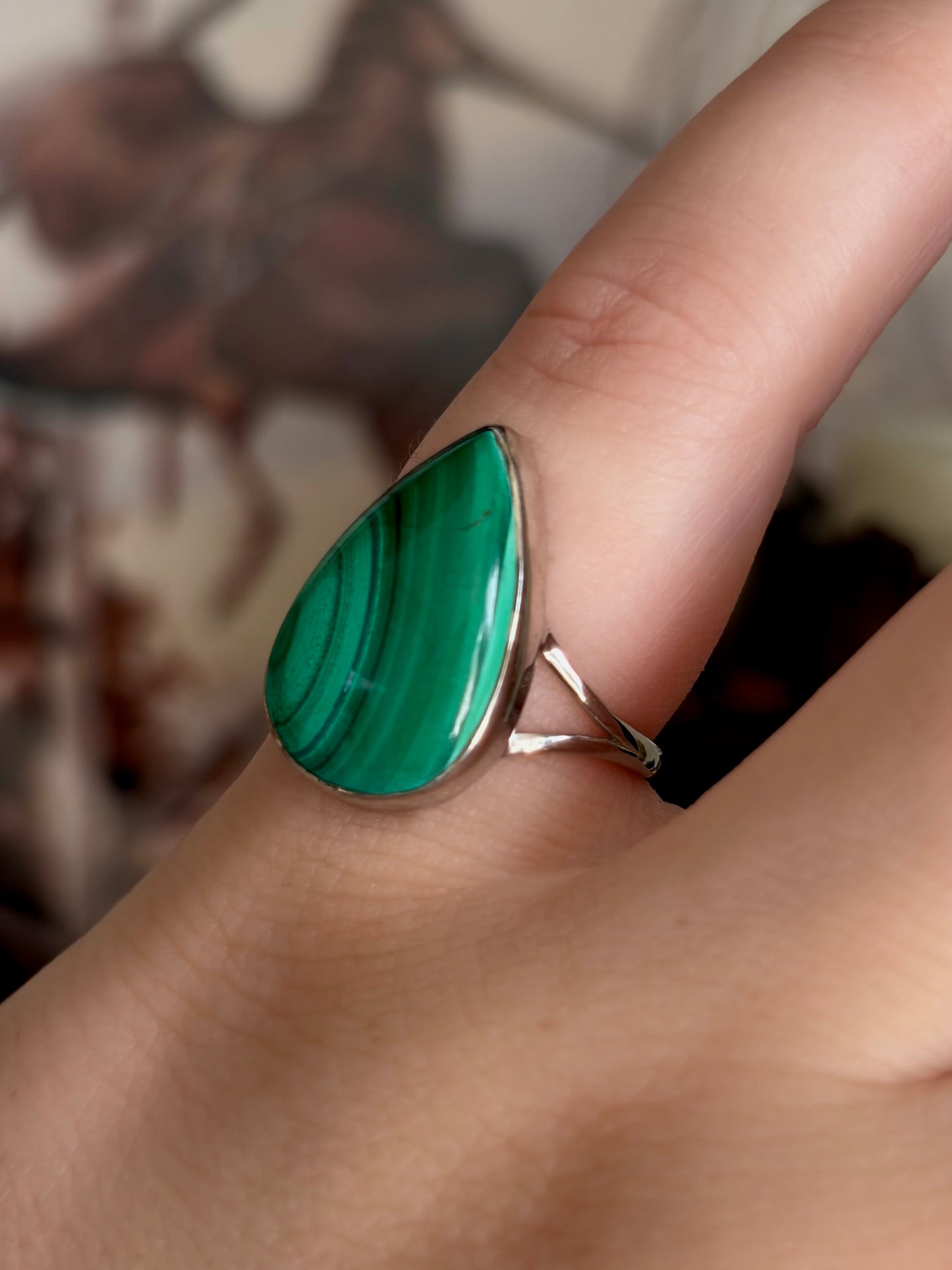 Malachite Ring - Size 6
