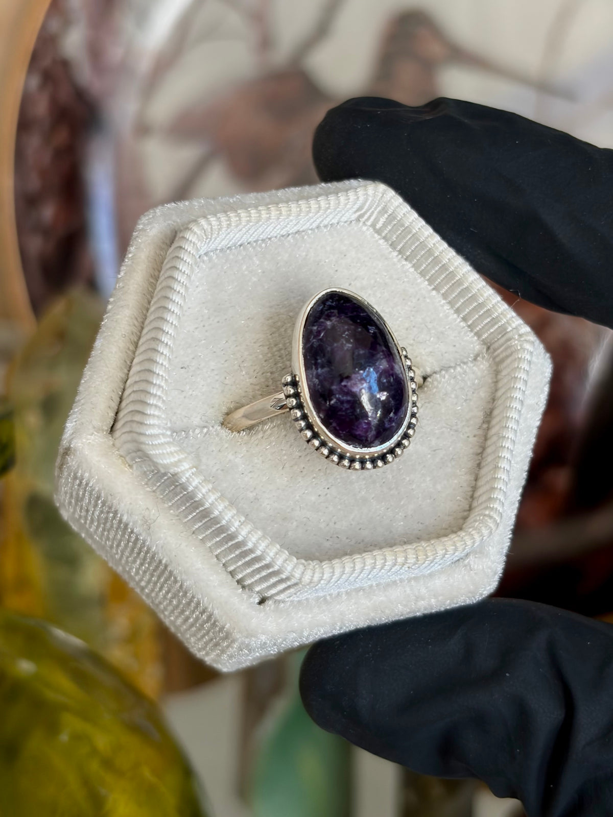Lepidolite Ring - Size 9
