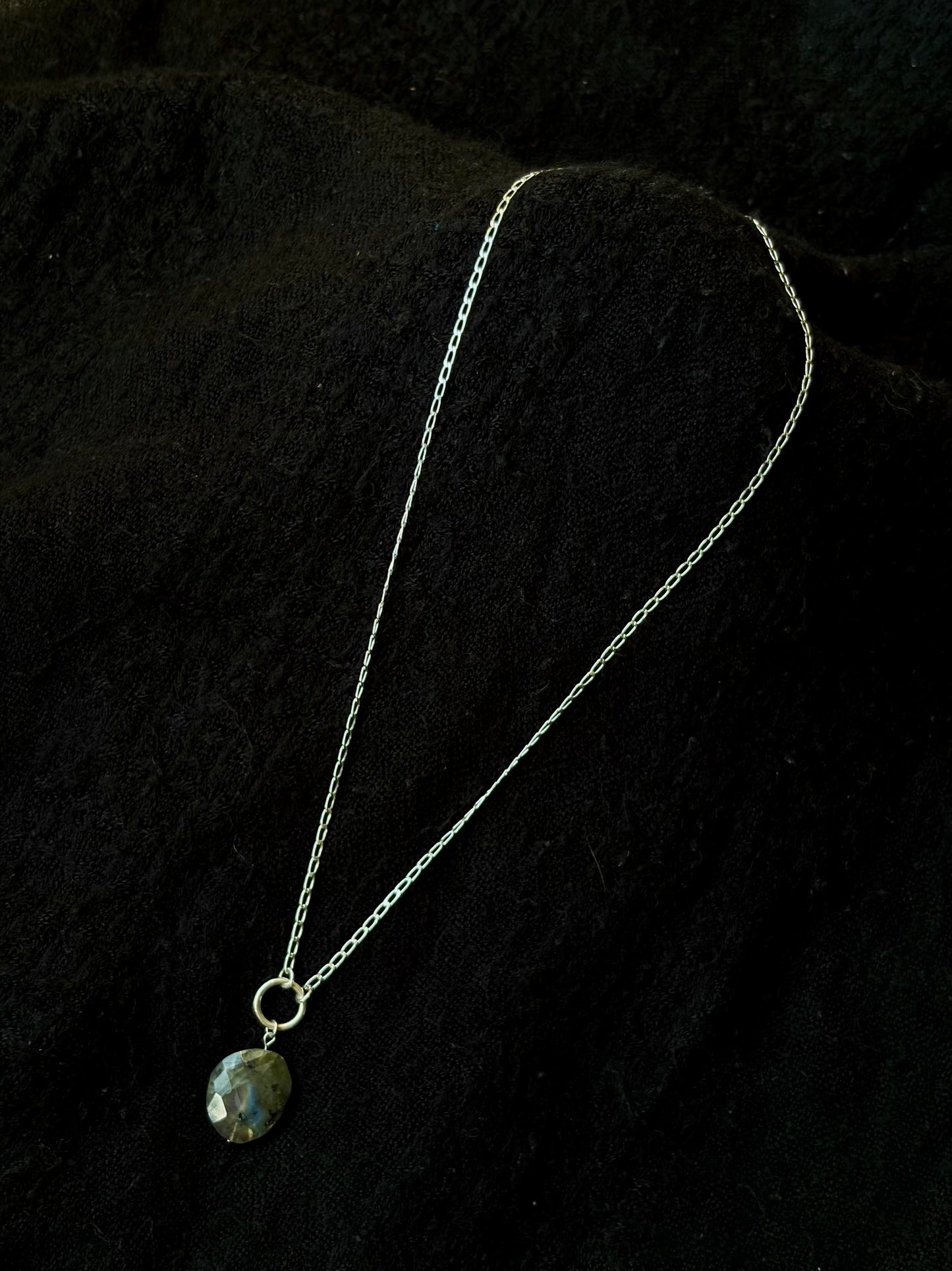 Labradorite O-Ring Necklace