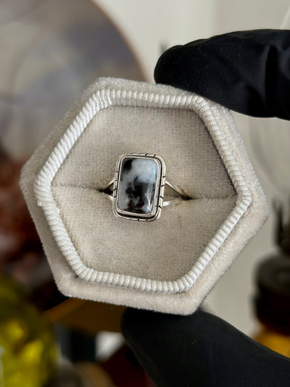 Zebra Skin Jasper Ring - Size 5