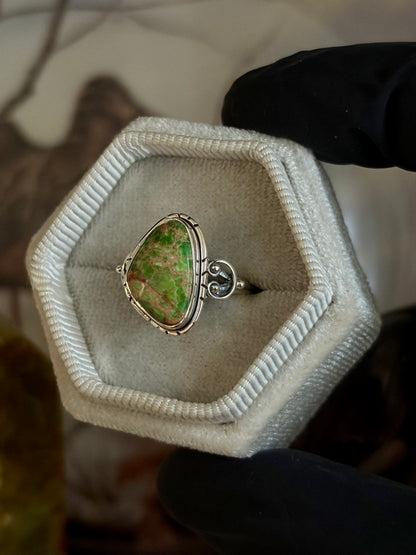 Green Sea Sediment Ring - Size 6