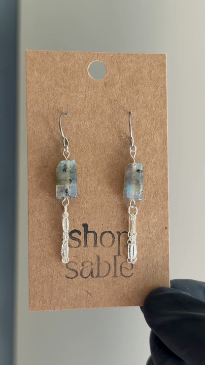 Ripple Labradorite Earrings