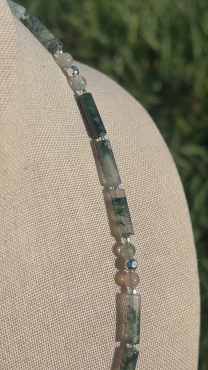 Treeline Moss Agate Necklace