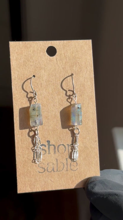 Ripple Labradorite Earrings